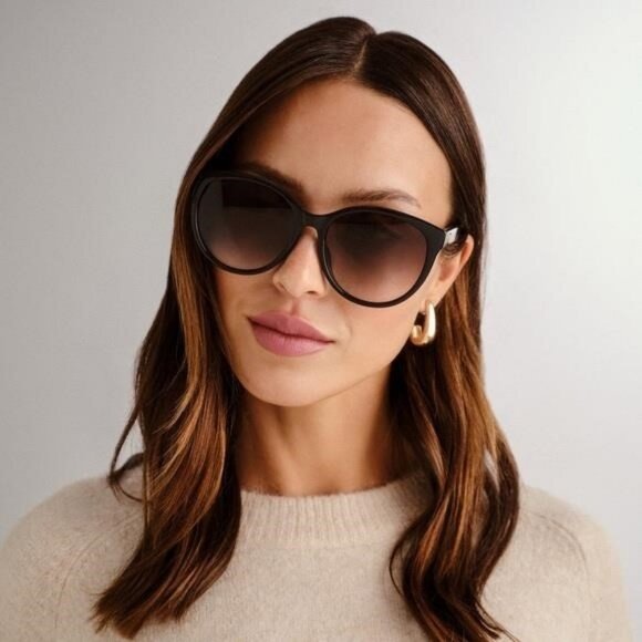 GUCCI GG0636sk 003 WOMENS CAT EYE BROWN BROWN BROWN FASHION DESIGNER EYEWEAR - Picture 8 of 14